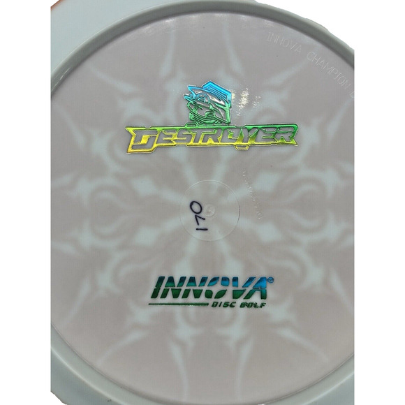 NEW Innova Destroyer 170g Star Bottom Stamp Custom Dye Orange - Picture 4 of 7